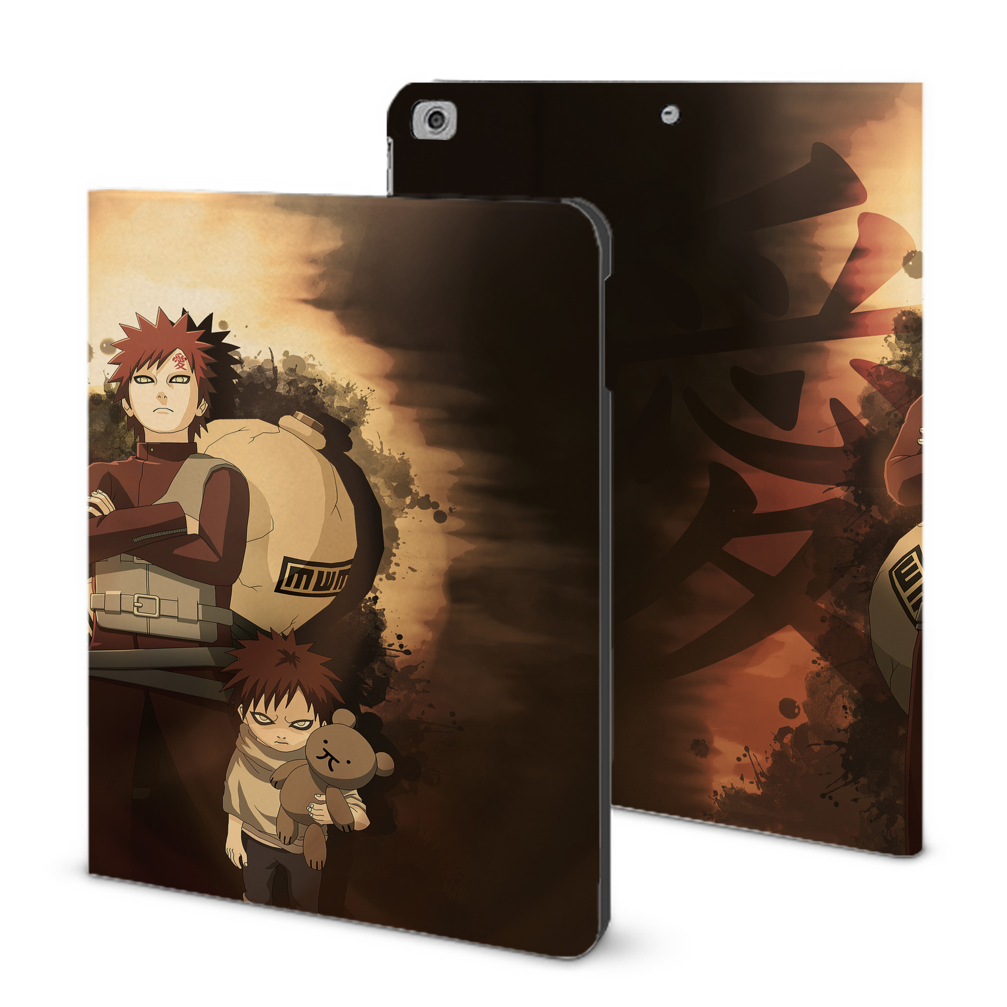 （画像用） NARUTO -ナルト- NARUTO -ナルト- 疾風伝 IPad ケース ブック型 PUレザー TPU 耐衝撃 軽量 薄型 ペン収納なし 全面保護 IPad 各モデル対応